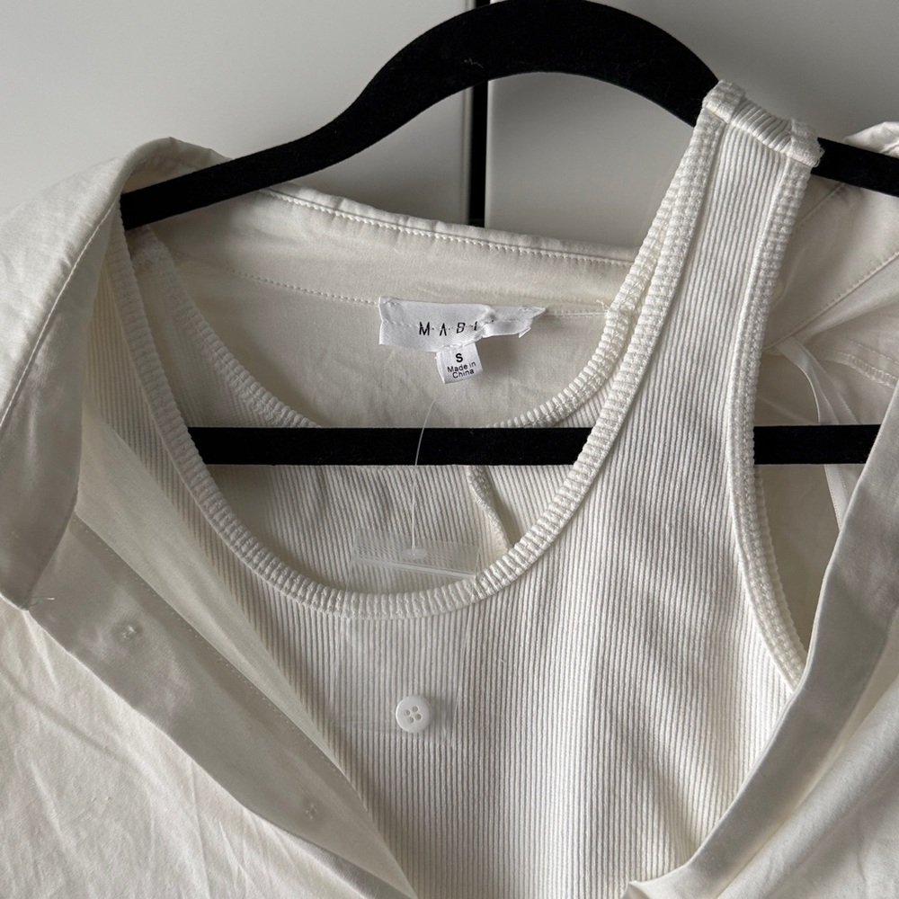 NWT Mable SERENA ASYMMETRIC LAYERED SHIRT DRESS small - Picture 10 of 13